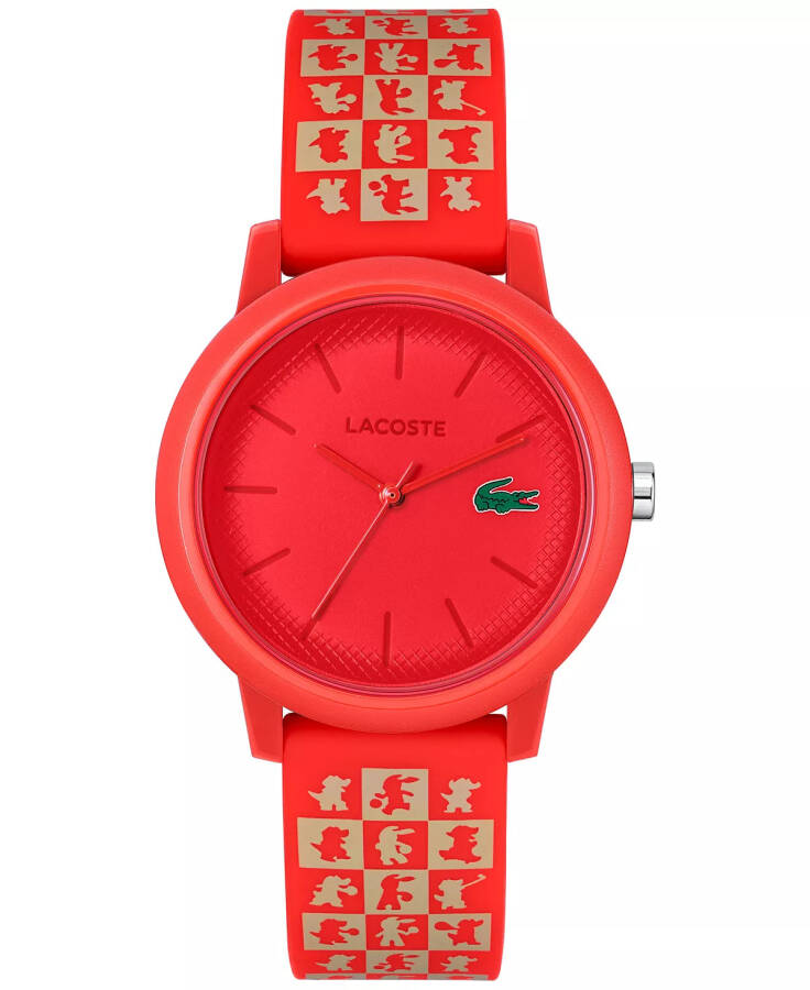 Women's 12.12 Chinese New Year Red Silicone Strap Watch 36mm Nude - 1