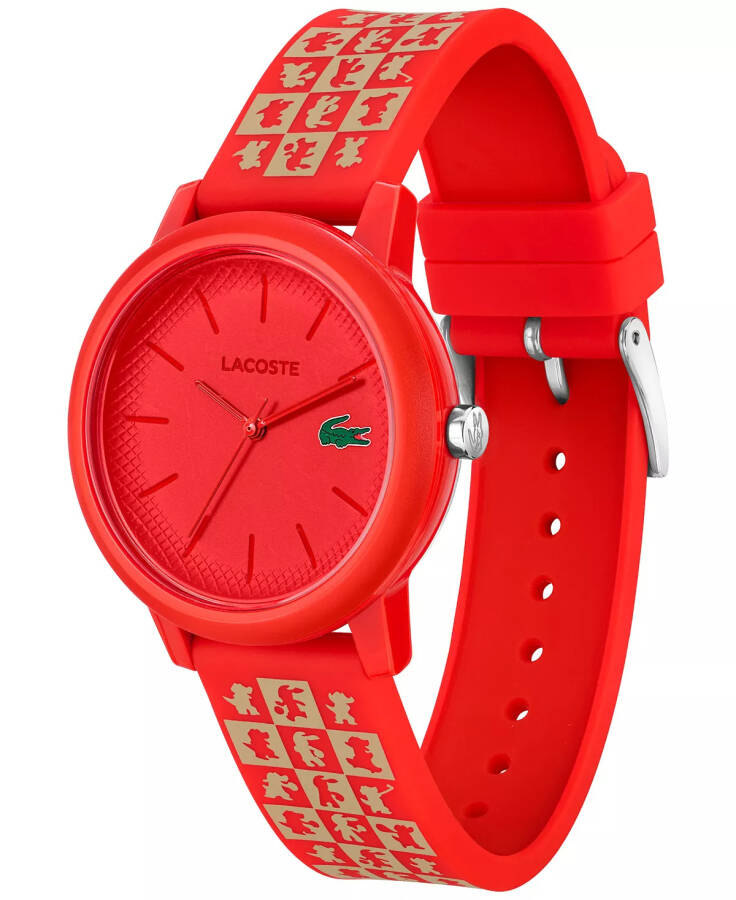 Women's 12.12 Chinese New Year Red Silicone Strap Watch 36mm Nude - 2