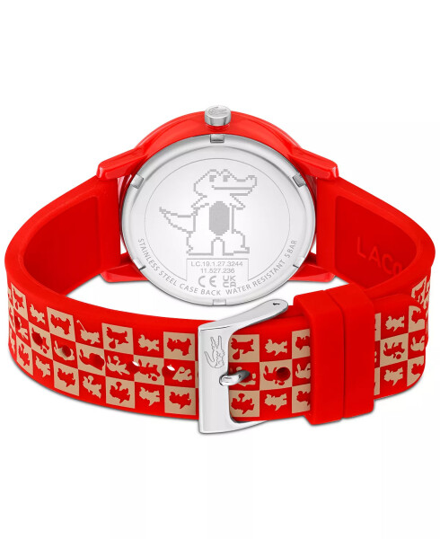 Women's 12.12 Chinese New Year Red Silicone Strap Watch 36mm Nude - 3