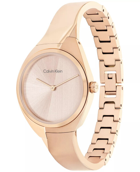 Women's 2-Hand Carnation Gold-Tone Stainless Steel Bangle Bracelet Watch 30mm Carnation Gold - 2