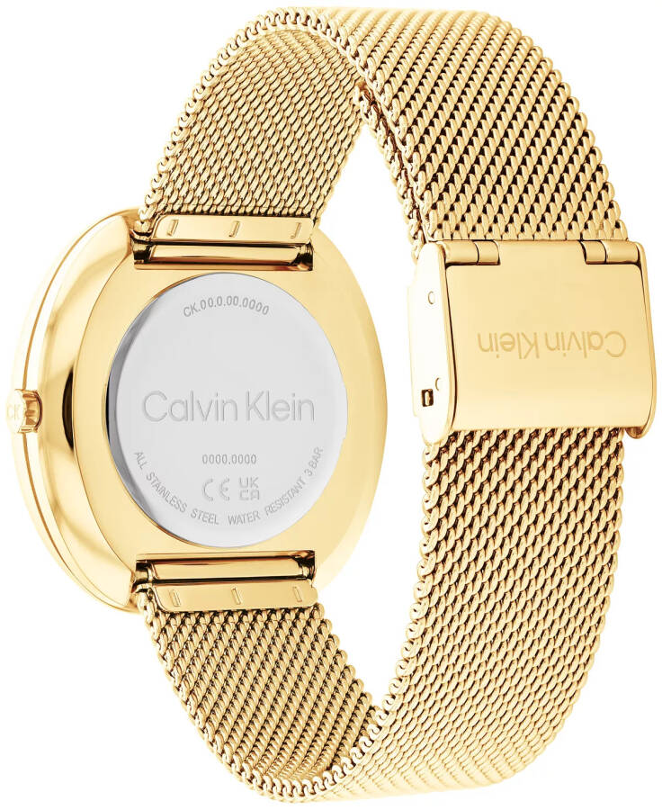 Women's 2-Hand Gold-Tone Stainless Steel Mesh Bracelet Watch 36mm Gold - 3