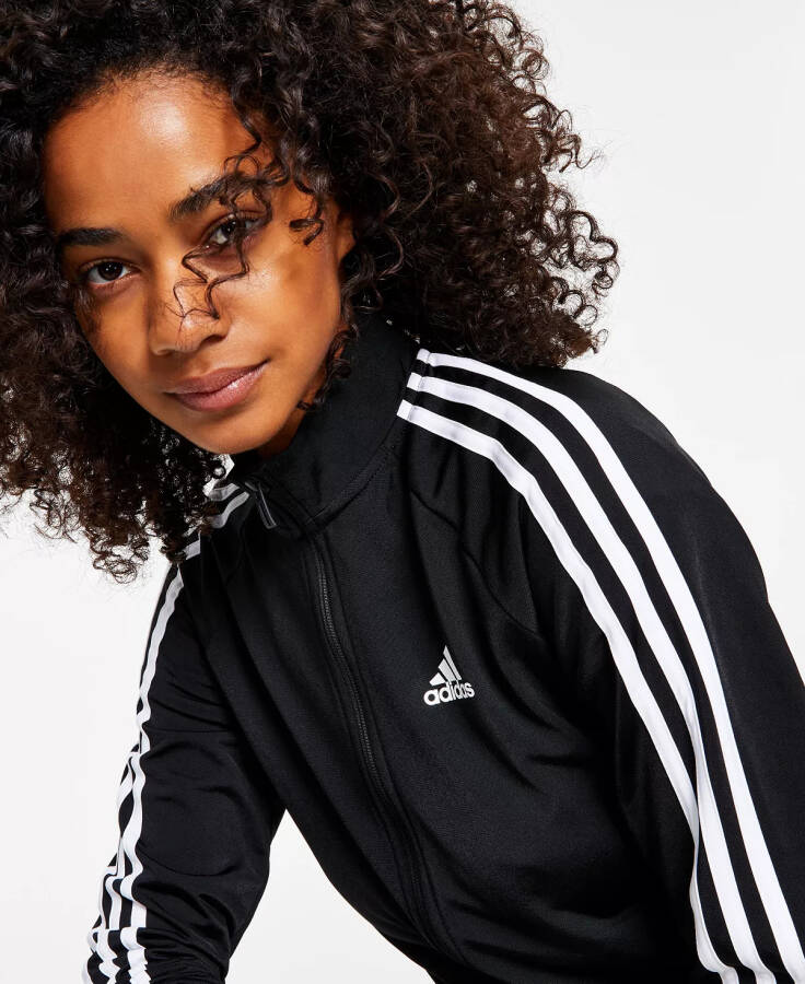 Women's 3-Stripe Tricot Track Jacket, XS-4X Black - 10