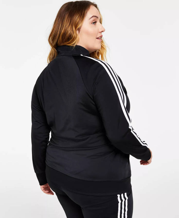 Women's 3-Stripe Tricot Track Jacket, XS-4X Black - 12