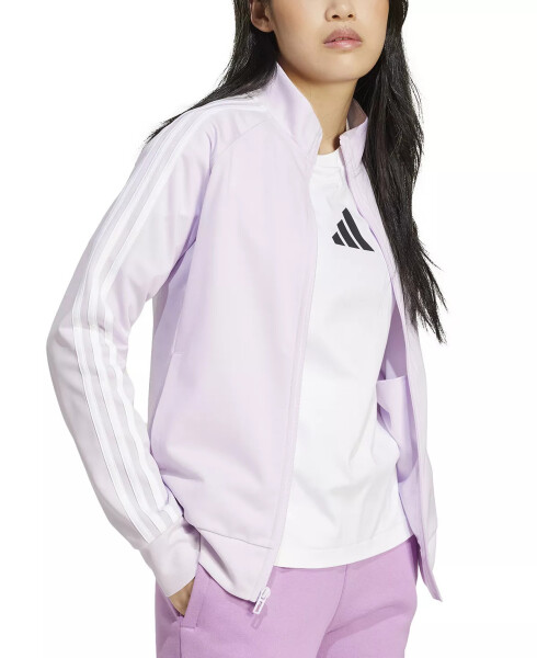 Women's 3-Stripe Tricot Track Jacket, XS-4X Ice Lavender - 3