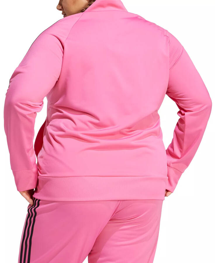 Women's 3-Stripe Tricot Track Jacket, XS-4X Pulse Magenta - 2