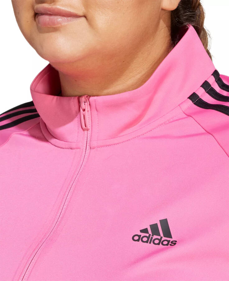 Women's 3-Stripe Tricot Track Jacket, XS-4X Pulse Magenta - 4