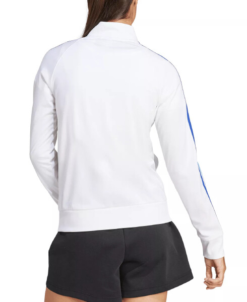 Women's 3-Stripe Tricot Track Jacket, XS-4X White - 2