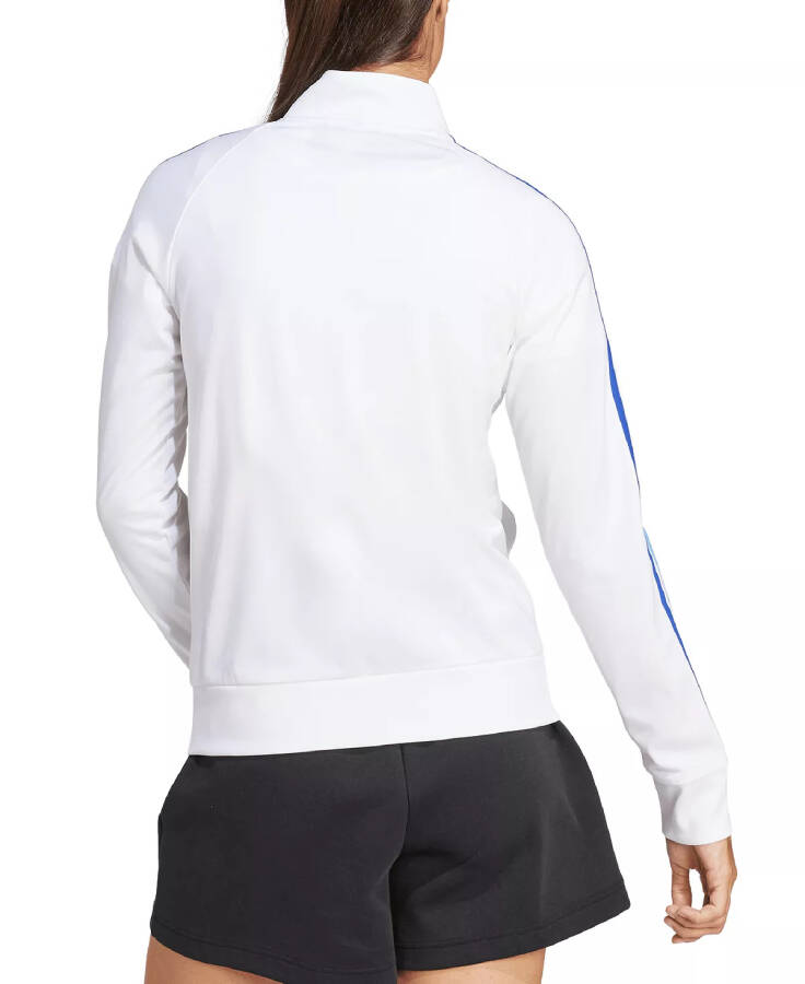 Women's 3-Stripe Tricot Track Jacket, XS-4X White - 2