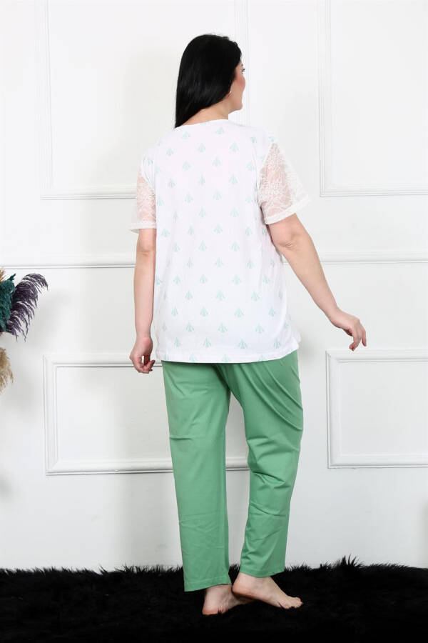 Women's 5XL-6XL-7XL-8XL Large Size Short Sleeve Pajamas Suit 75001 - 4