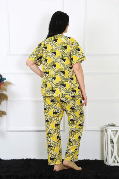 Women's 5XL-6XL-7XL-8XL Plus Size Short Sleeve Pajama Set 75007 - 10