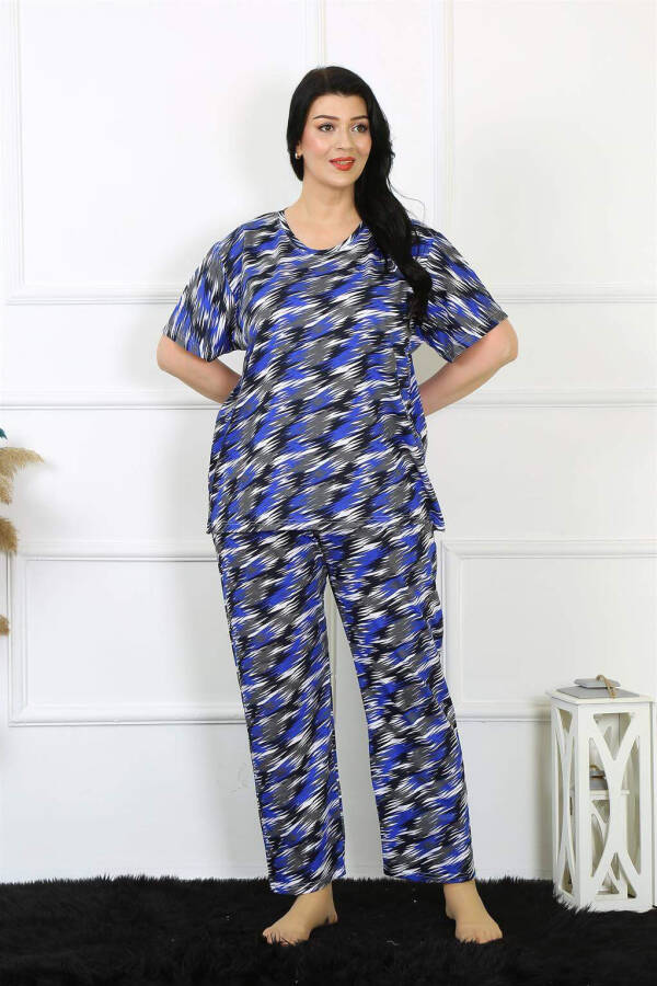 Women's 5XL-6XL-7XL-8XL Plus Size Short Sleeve Pajama Set 75010 - 6