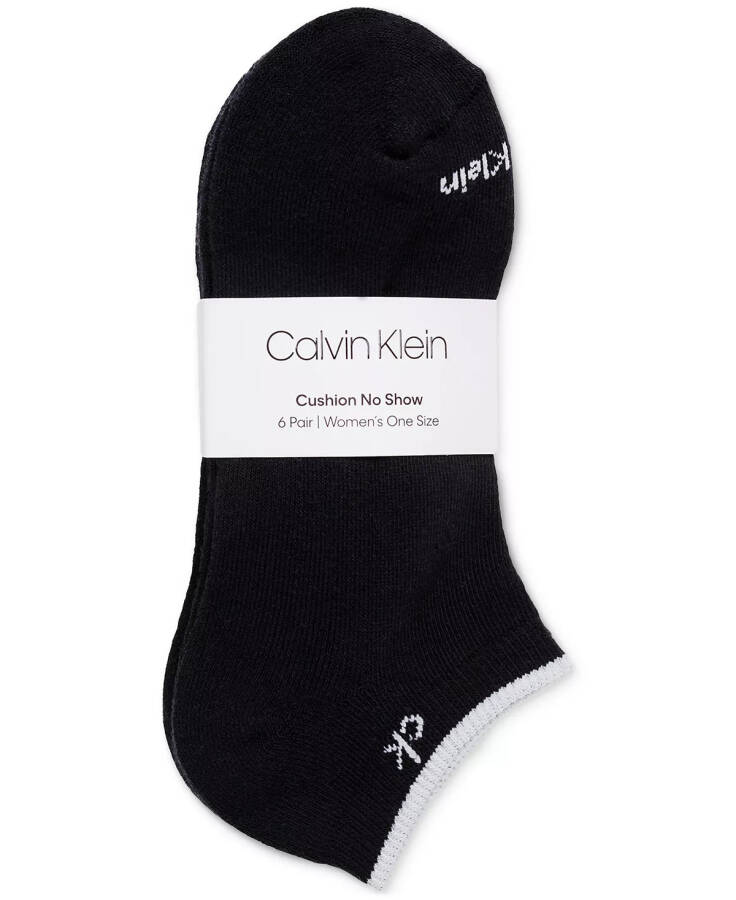 Women's 6-Pk. Performance Cushion No-Show Socks Black Assorted - 1