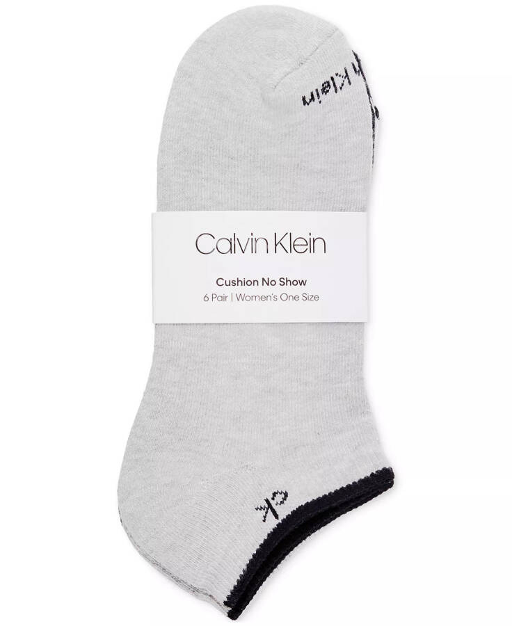 Women's 6-Pk. Performance Cushion No-Show Socks - Grey Assorted - 1