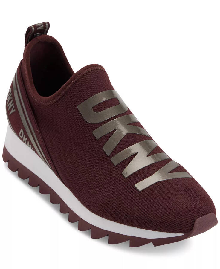 Women's Abbi Logo Slip-On Running Sneakers Bordeaux - 1