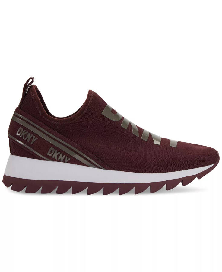 Women's Abbi Logo Slip-On Running Sneakers Bordeaux - 2