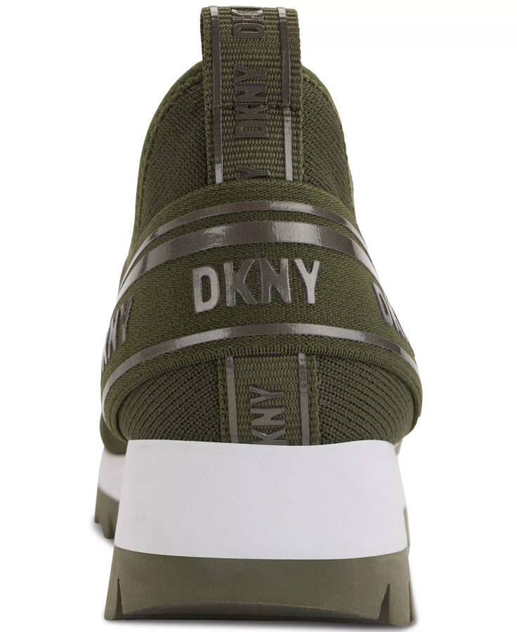 Women's Abbi Logo Slip-On Running Sneakers Camo Green - 3