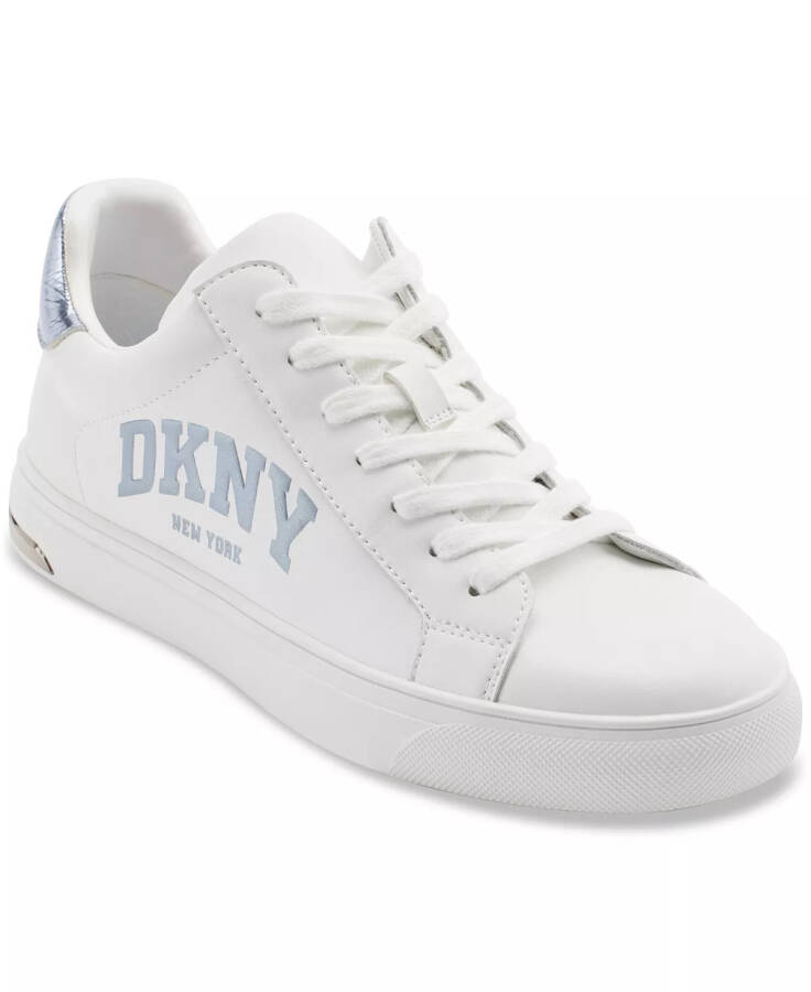 Women's Abeni Arched Logo Low Top Sneakers Bright White/ Celeste Blue - 1