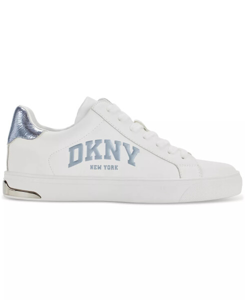 Women's Abeni Arched Logo Low Top Sneakers Bright White/ Celeste Blue - 2