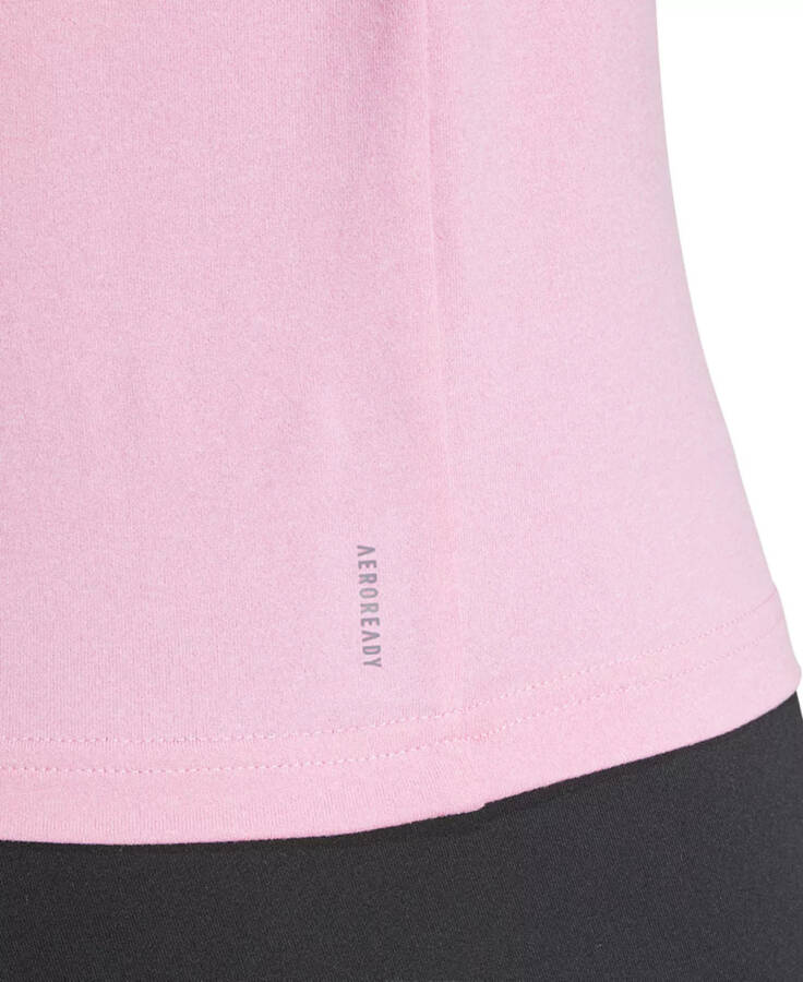 Women's Aeroready Train Essentials 3-Stripes T-shirt Bliss Pink/white - 4