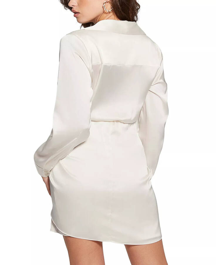 Women's Alya Wrap-Style Mini Dress CREAM WHITE - 2