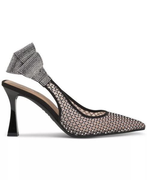 Women's Ammiye Slingback Pumps, Created for Modazone Black Mesh Bling - 3