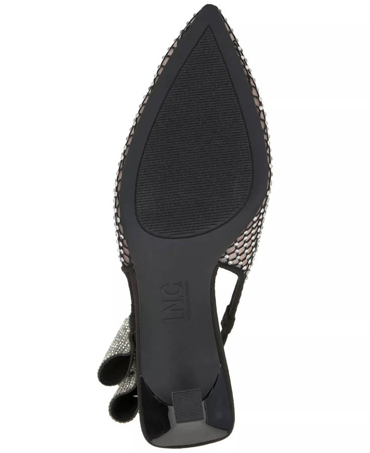 Women's Ammiye Slingback Pumps, Created for Modazone Black Mesh Bling - 6