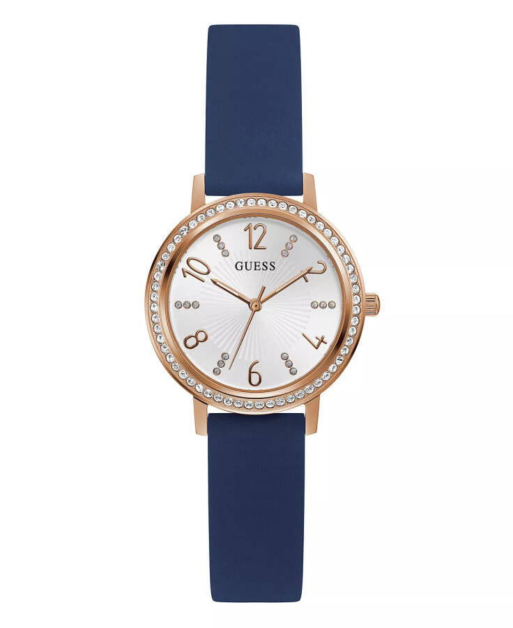 Women's Analog Blue Silicone Watch 32mm Blue - 1