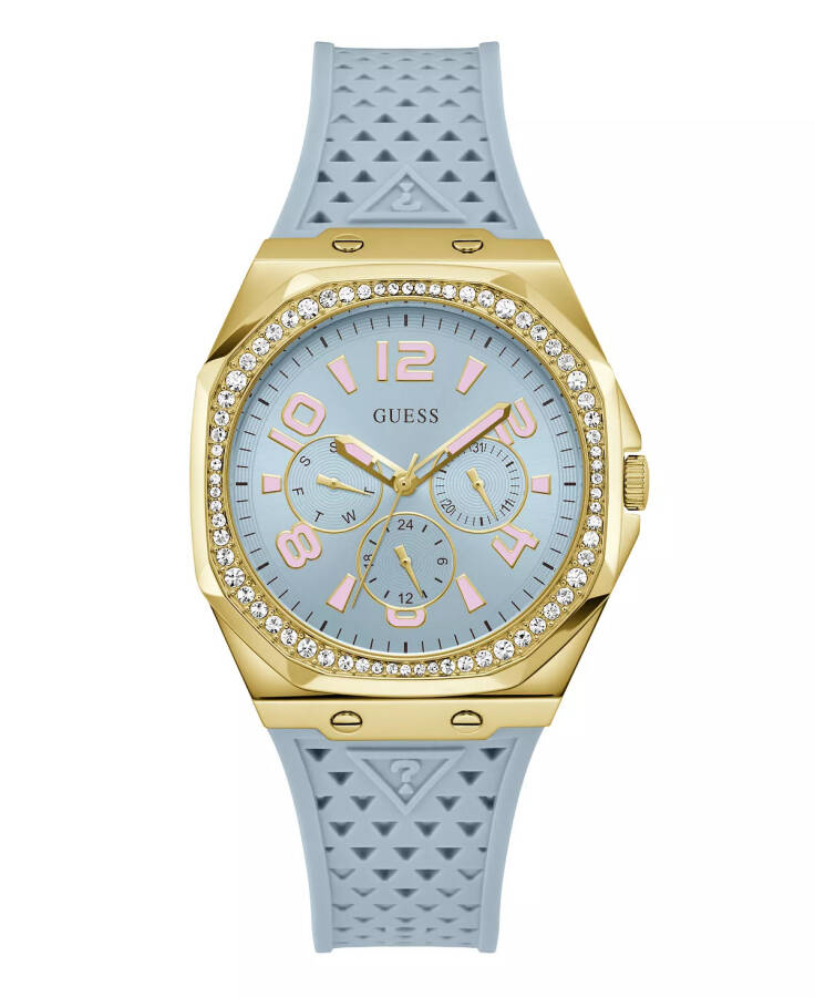 Women's Analog Blue Silicone Watch 39mm Blue - 1