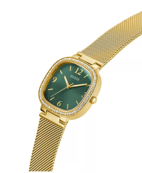 Women's Analog Gold-Tone Stainless Steel and Mesh Watch 32mm Gold-Tone - 4