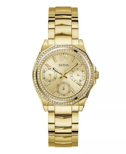 Women's Analog Gold-Tone Stainless Steel Watch 36mm Gold-Tone - 1