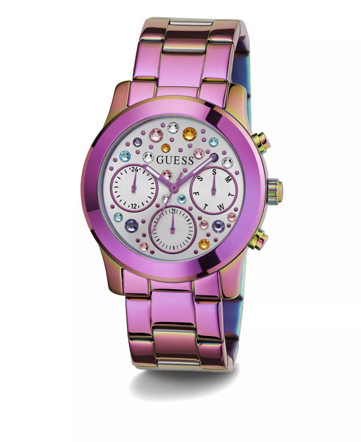 Women's Analog Iridescent Stainless Steel Watch 38mm Iridescent - 5