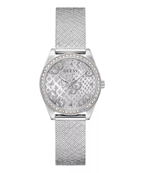 Women's Analog Silver Mesh Watch 32mm Silver - 1