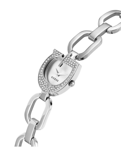 Women's Analog Silver Steel Watch 22mm Silver - 4