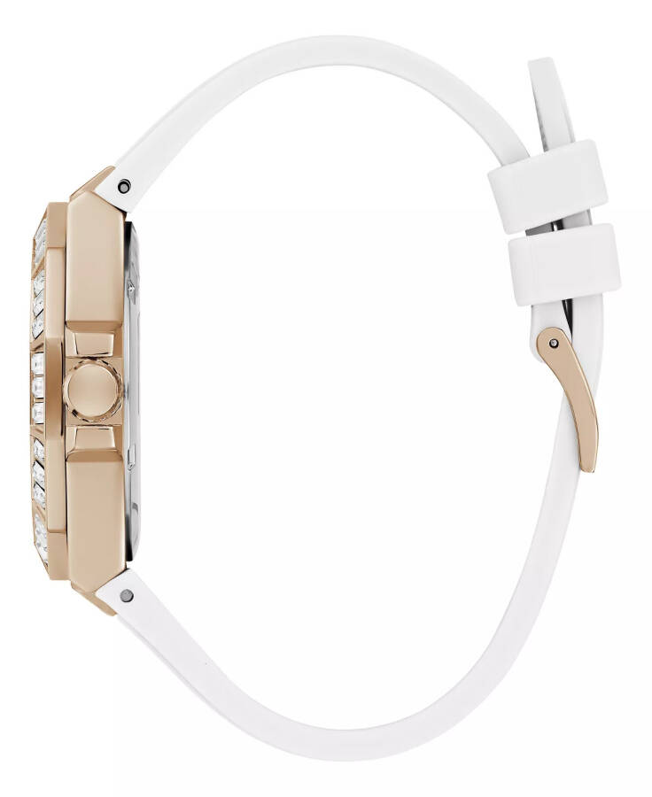 Women's Analog White Silicone Watch 39mm White - 6