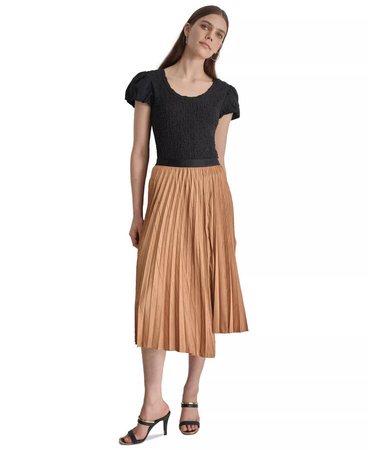 Women's Asymmetric Pleated Pull-On Midi Skirt Tawney - 4