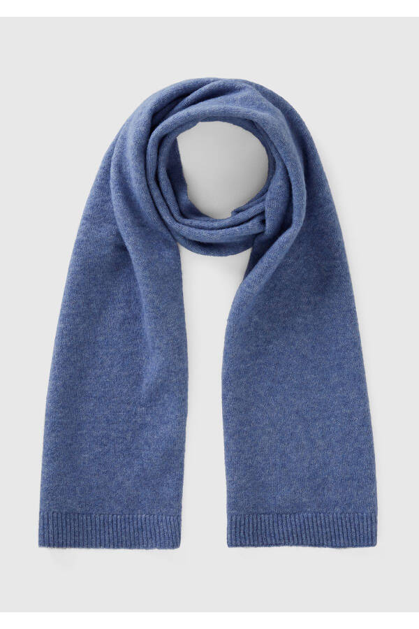 Women's Aviator Blue Wool Blend Chardonne Scarf - 3