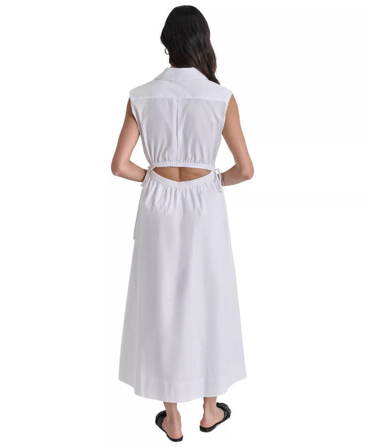 Women's Back-Cut-Out Sleeveless Maxi Dress White - 2