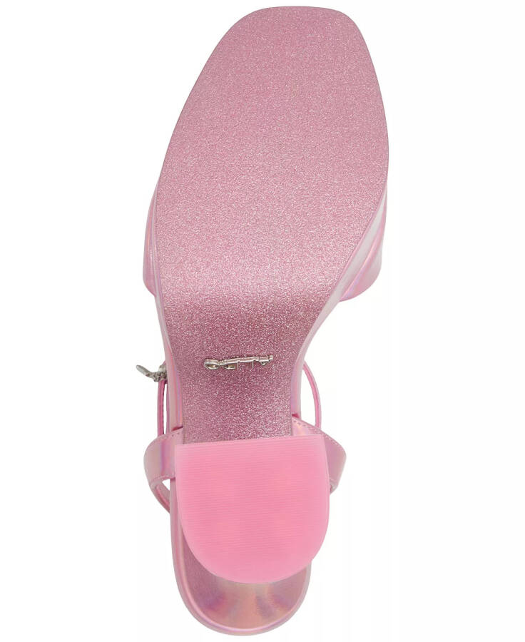 Women's Barbieparty Platform Dress Sandals Shiny Pink - 5