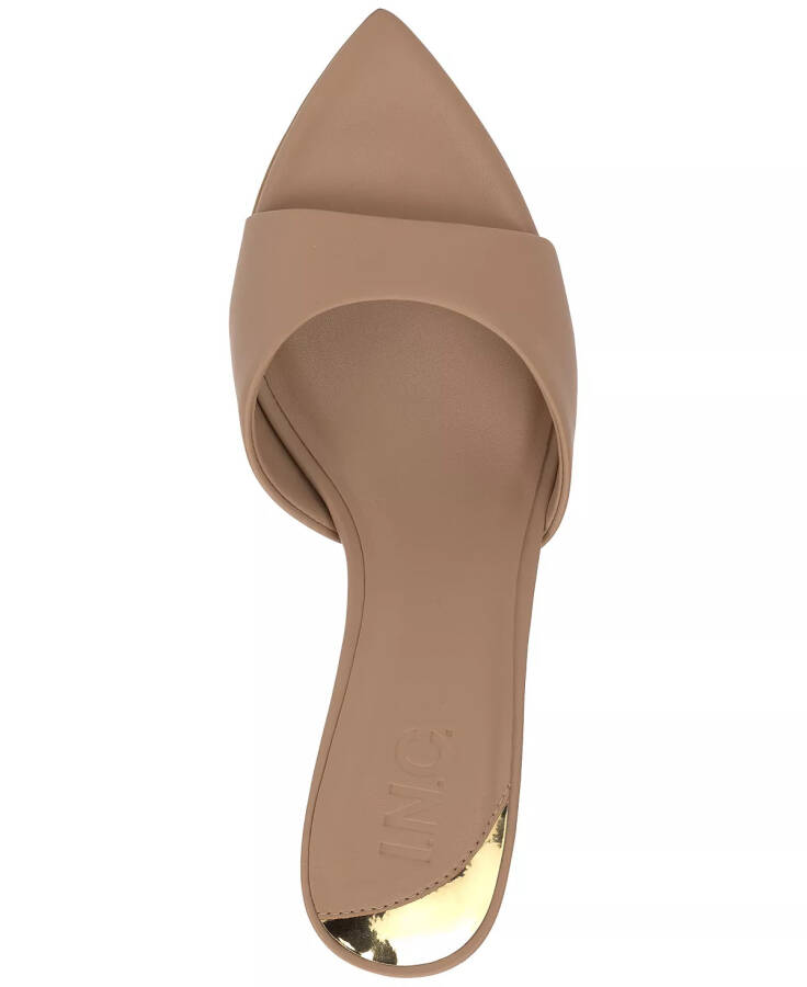 Women's Basaaria Dress Slide Sandals, Created for Modazone Dark Almond Smooth - 4