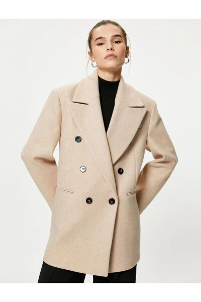 Women's beige coat - 1