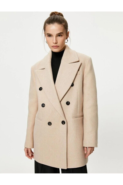 Women's beige coat - 2