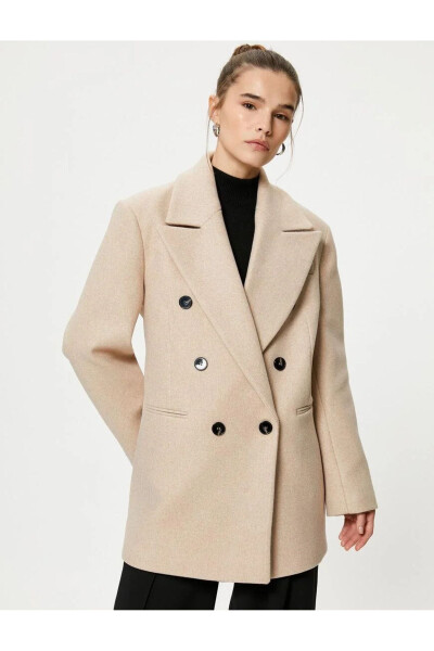 Women's beige coat - 3