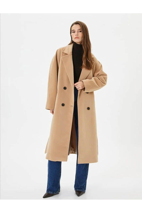 Women's beige coat - 1