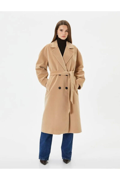 Women's beige coat - 2