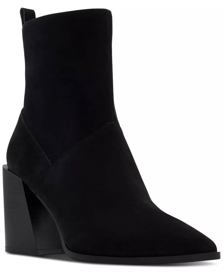 Women's Bethanny Pointed-Toe Dress Boots Black Leather - 1