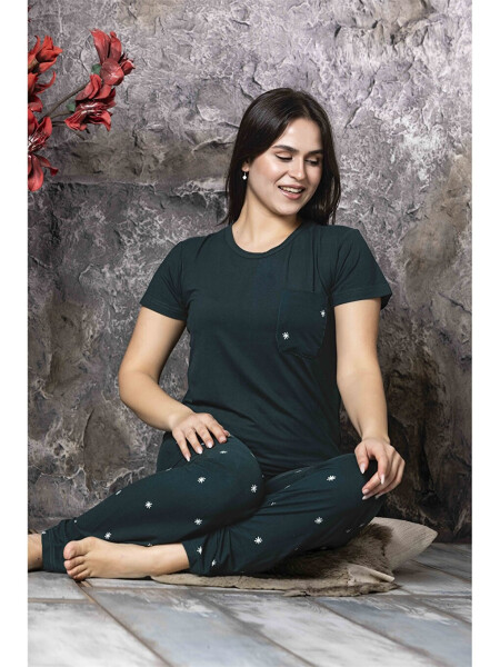 Women's Bicycle Collar Pajama Set - 3