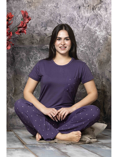 Women's Bicycle Collar Pajama Set - 3