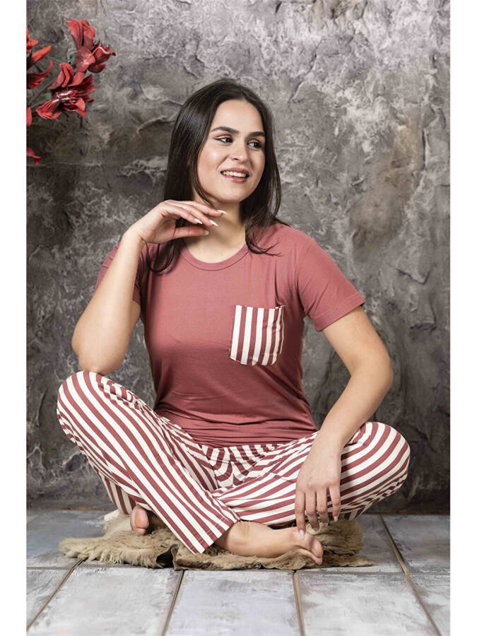 Women's Bicycle Neck Pajama Set - 1