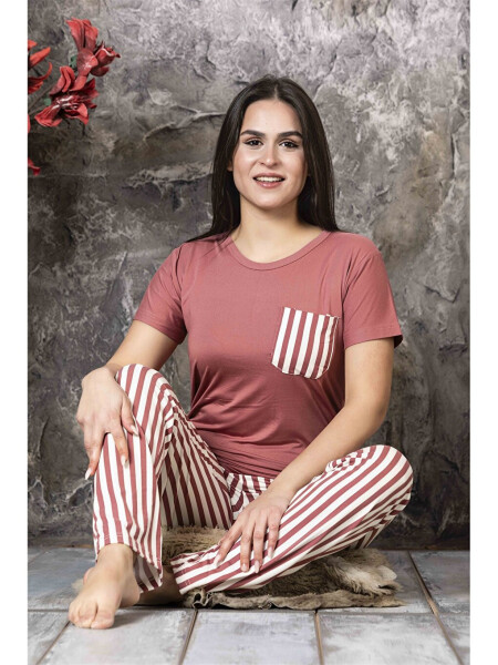 Women's Bicycle Neck Pajama Set - 3