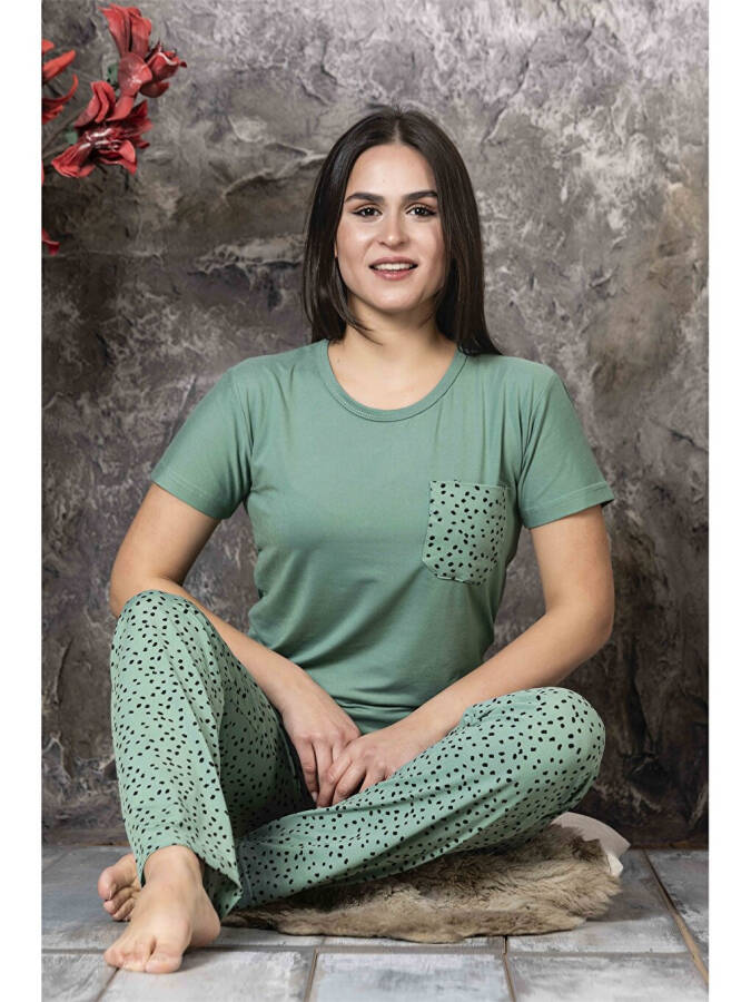 Women's Bicycle Neck Pajama Set - 3